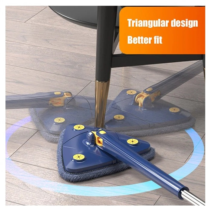 Triangle Twister Mop 360° Rotating Mop Triangular mop head easy cleaning Automatically twisting water