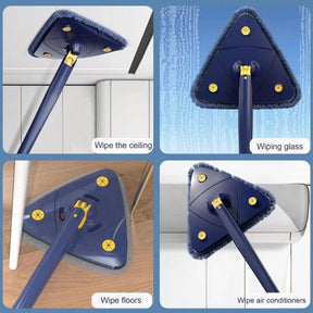 Triangle Twister Mop 360° Rotating Mop Triangular mop head easy cleaning Automatically twisting water